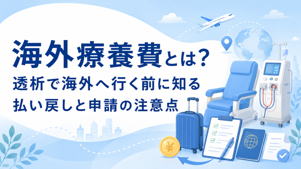 海外療養費とは？透析で海外へ行く前に知る払い戻しと申請の注意点