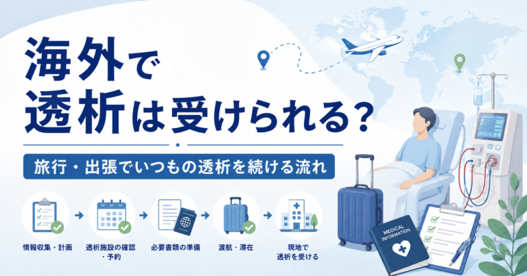 海外で透析は受けられる？旅行・出張でいつもの透析を続ける流れ